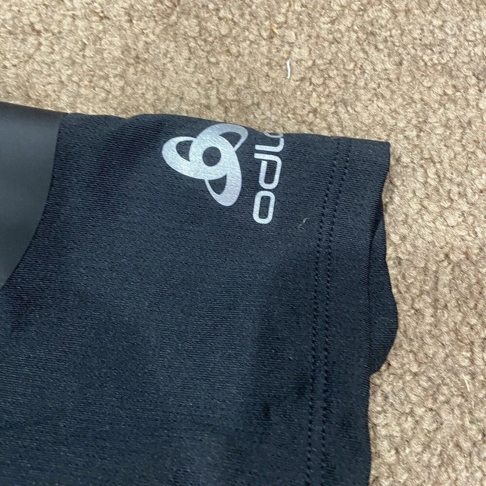 ODLO Women’s Black Performance Active Spine Short Sleeve Top Size Medium - Picture 4 of 5